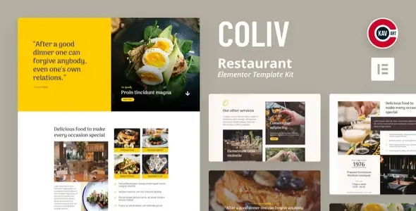 Coliv – Restaurant Template Kit